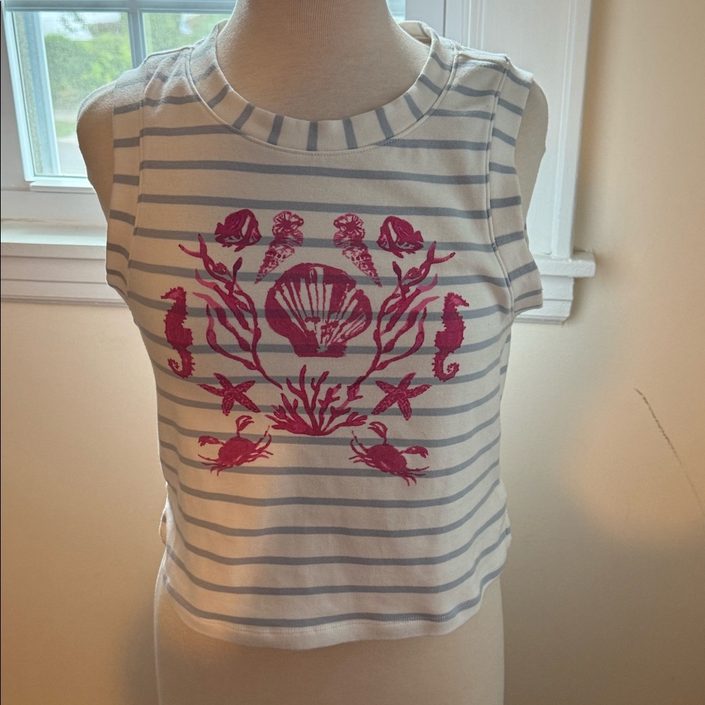 Maeve Anthropologie Seashell Beach Top M